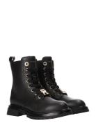 Tommy Hilfiger Lace-Up Ankle Boots Black Bootsit Nauhalliset Saapikkaa...