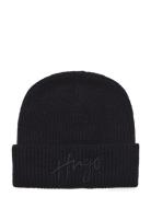 Socialy_Hat Accessories Headwear Beanies Black HUGO