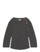 Baby Rib Sweater Tops Knitwear Pullovers Grey FUB