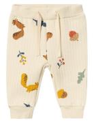 Nbnohappy Quilt Pant Bottoms Sweatpants Cream Name It