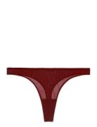 Mesh Thong Stringit Alusvaatteet Burgundy Understatement Underwear