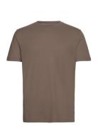 T-Shirts Short Sleeve Tops T-shirts Short-sleeved Brown Marc O'Polo