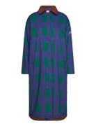 Color Game Patched Print Long Coat Ohut Pitkä Takki Navy Bobo Choses