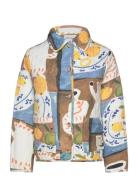 Abstract Team Time Printed Quilted Jacket Tikkitakki Multi/patterned B...