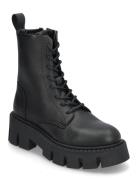 Cph130 Leather Black Shoes Boots Ankle Boots Laced Boots Black Copenha...