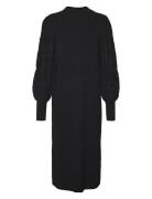 Vmlim Ls Highneck Calf Dress Ga Boo Polvipituinen Mekko Black Vero Mod...