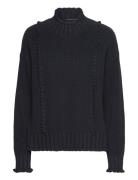 Elyssapw Pu Tops Knitwear Jumpers Navy Part Two