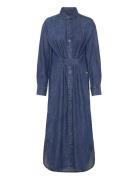 Long Tab Shirt Dress L\S Wmn Maksimekko Juhlamekko Blue G-Star RAW