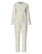 Pcfreya Ls Nightwear Set Kac Pyjama White Pieces