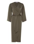 The Mira Dress Polvipituinen Mekko Khaki Green Marville Road