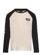 Hmlmelvin T-Shirt L/S Tops T-shirts Long-sleeved T-shirts Beige Hummel