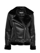 Onlagnete Faux Leather Biker Jkt Cs Otw Nahkatakki Black ONLY