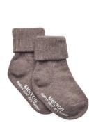 Cotton Socks - Anti-Slip Jarrusukat Brown Melton