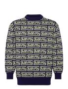 Knitted Sweater Tops Knitwear Round Necks Multi/patterned Stan Ray