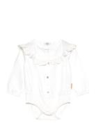 Hcbea - Bodyshirt Bodies Long-sleeved White Hust & Claire