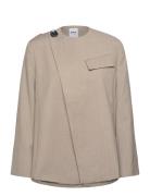 Philipa - Classic Wool Blend Blazers Double Breasted Blazers Beige Day...