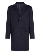 Fine Wool Blend Coat Villakangastakki Pitkä Takki Navy Calvin Klein