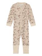 Manui - All-In- Pyjama Sie Jumpsuit Haalari Cream Hust & Claire