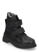 Boots - Flat - With Velcro Talvikengät Tarroilla Black ANGULUS