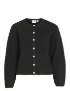 Vipaza O-Neck L/S Knit Jacket Tops Knitwear Cardigans Black Vila