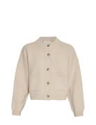 Mschcarina Cardigan Tops Knitwear Cardigans Beige MSCH Copenhagen