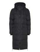 Shelter Pu Coat Topattu Pitkä Takki Black Tretorn