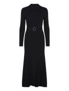 Lslv Buckle Belt Knit Dress Maksimekko Juhlamekko Black Karl Lagerfeld