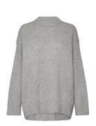 Elena Tops Knitwear Jumpers Grey Reiss