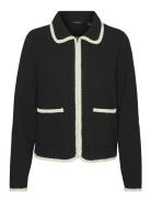 Vmfida Ls Cardigan Jrs Ga Tops Knitwear Cardigans Black Vero Moda