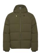 Relaxed Puffer Vuorillinen Takki Topattu Takki Khaki Green Daily Paper