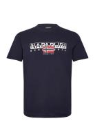 S-Aylmer Tops T-shirts Short-sleeved Navy Napapijri