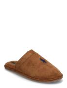 Microsuede-Klarence-Ds-Slp Aamutossut Tohvelit Brown Polo Ralph Lauren