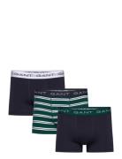 Stripe Trunk 3-Pack Bokserit Navy GANT