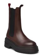 Tjw Chunky Chelsea Shoes Chelsea Boots Brown Tommy Hilfiger