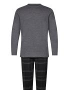 L/S Pant Set Pyjama Grey Calvin Klein