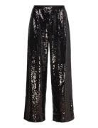 C_Tallets Bottoms Trousers Wide Leg Black BOSS