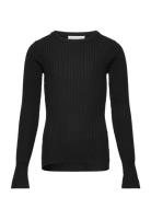 Tight Knit Tops Knitwear Pullovers Black Hound