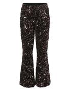 Vmbella Sequins Hw Flared Pant Jrs Girl Bottoms Trousers Black Vero Mo...