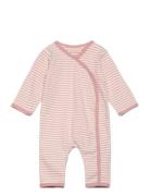 Jumpsuit Y/D Stripe Pitkähihainen Body Pink Fixoni