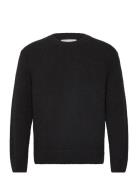 Relaxed Plain Boucle C-Neck Tops Sweat-shirts & Hoodies Sweat-shirts B...