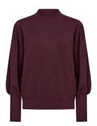 Sc-Dollie Tops Knitwear Jumpers Burgundy Soyaconcept