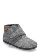 Slippers Wool Velcro Aamutossut Sisäkengät Grey En Fant