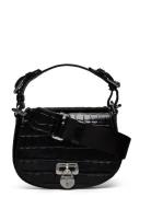 Embossed Medium Tanner Crossbody Bag Bags Crossbody Bags Black Lauren ...