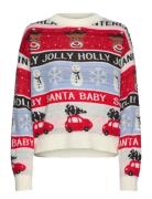 Vmholly Jollyflakes Ls O-Neck Pull.xmas Tops Knitwear Jumpers Multi/pa...