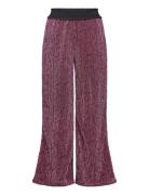 Nkfrunic Sequin Wide Pant Bottoms Trousers Burgundy Name It