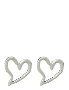 Irregular Heart Hoop Earrings Accessories Jewellery Earrings Hoops Sil...