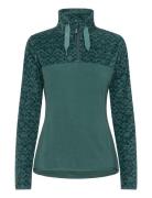 Sayna Half Zip Tops Knitwear Jumpers Green Roxy