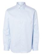 Slhslimethan Shirt Ls Classic Noos Tops Shirts Business Blue Selected ...