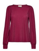 Frluca Bl 2 Tops Blouses Long-sleeved Red Fransa