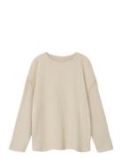 Nkfrikka Ls Rlx Top Tops Knitwear Pullovers Cream Name It